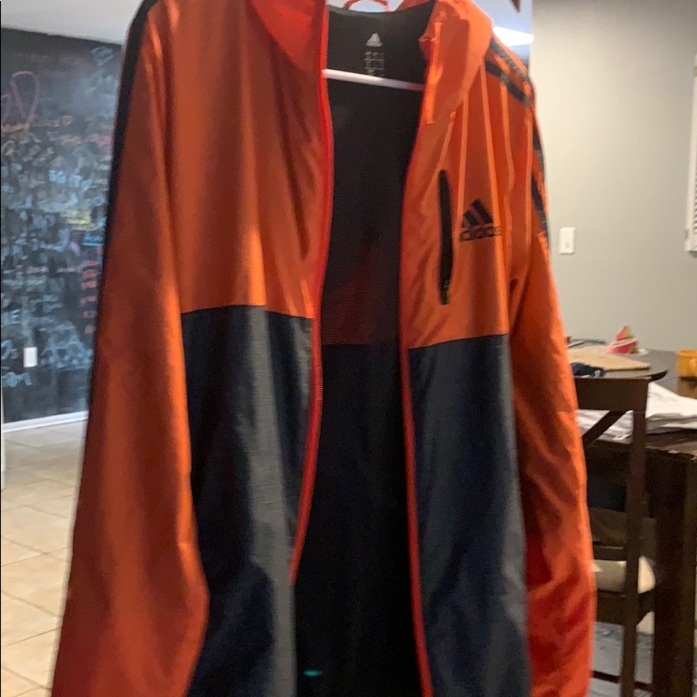 adidas windbreaker orange/grey - Picture 5 of 5
